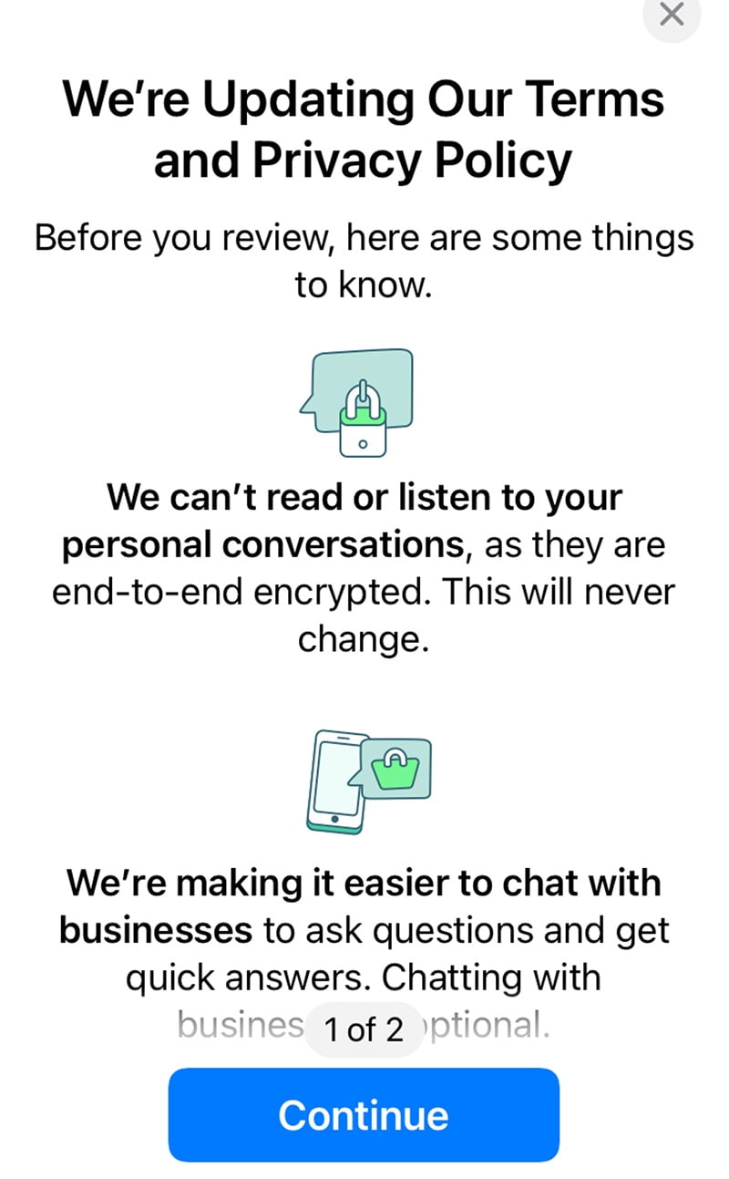 DIGITALABS: WhatsApp warns users about updating its terms and privacy policy